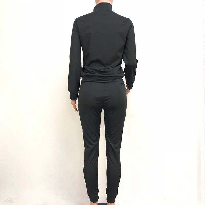 Two Piece Set Pearls Tracksuit Beads Leisure Jogger Pants Women Sweat Suits Outfits Loungewear Cold Fall Clothes 2 Piece Set