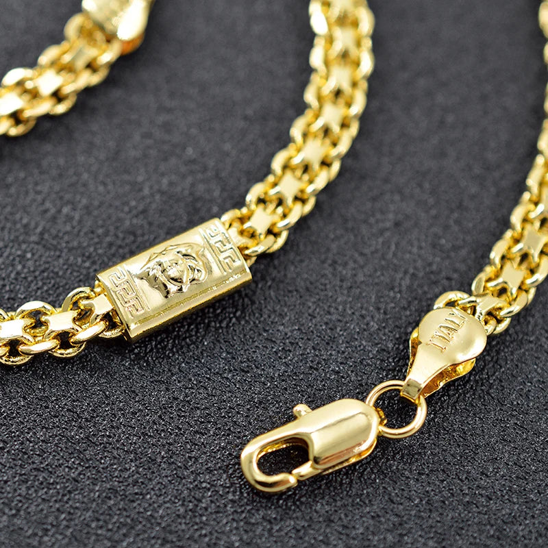 ZEADear Jewelry 2022 18K Gold Plated Small Size Dubai Necklace With Chain For Men Women Hip Hop Necklace Wholesale Accessaries