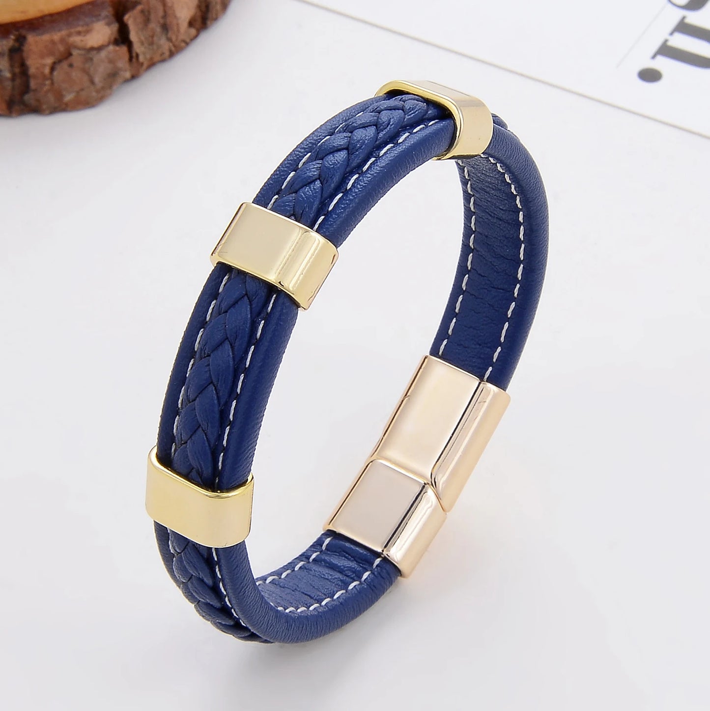 Classic Braided Leather Bracelet For Women Zinc Alloy Metal Mens Jewelry Bracelets Femme Accessories 2021 браслет мужской